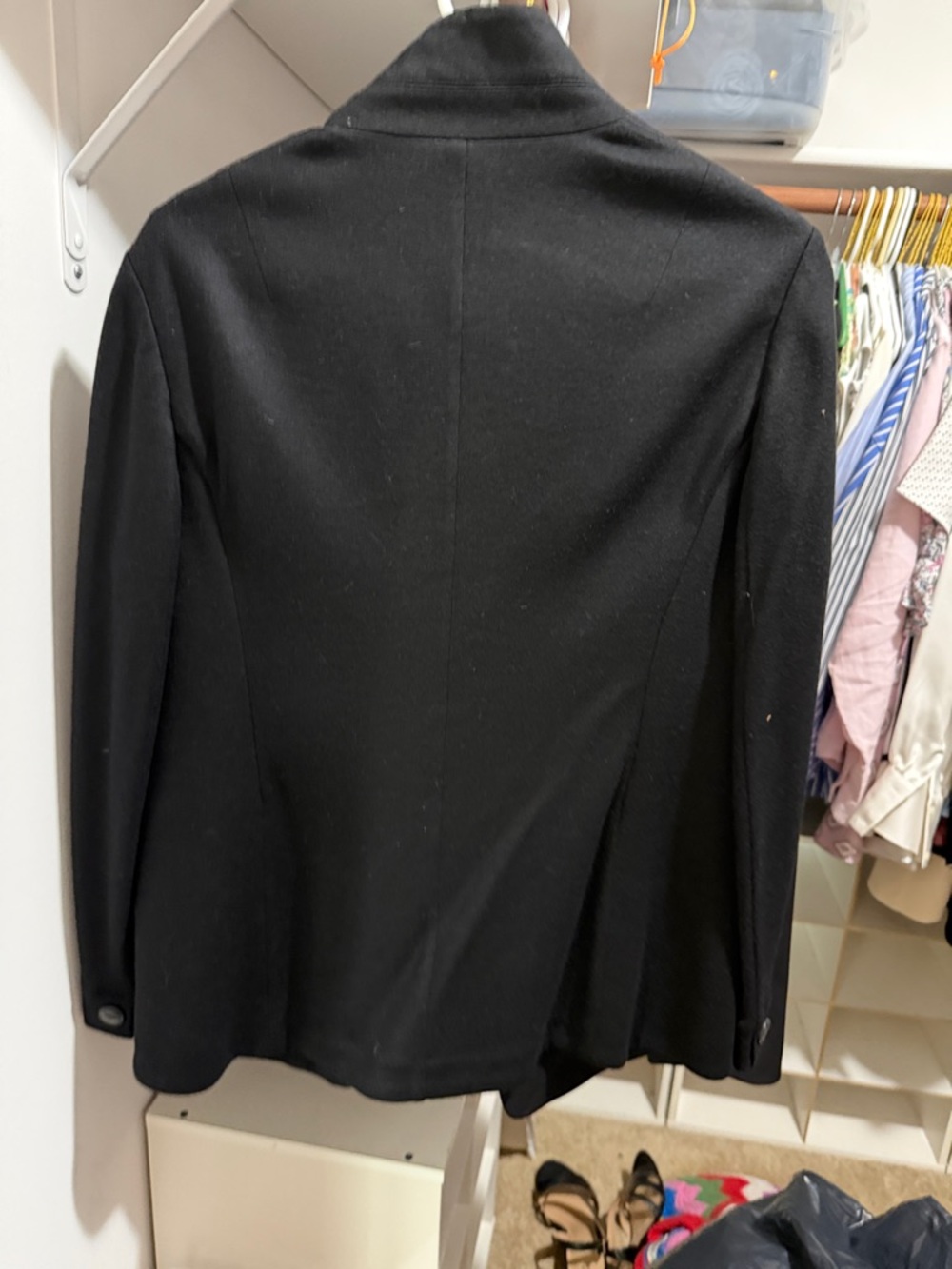 rag & bone Black Stand-Collar 100% Wool Blazer - Picture 5 of 5